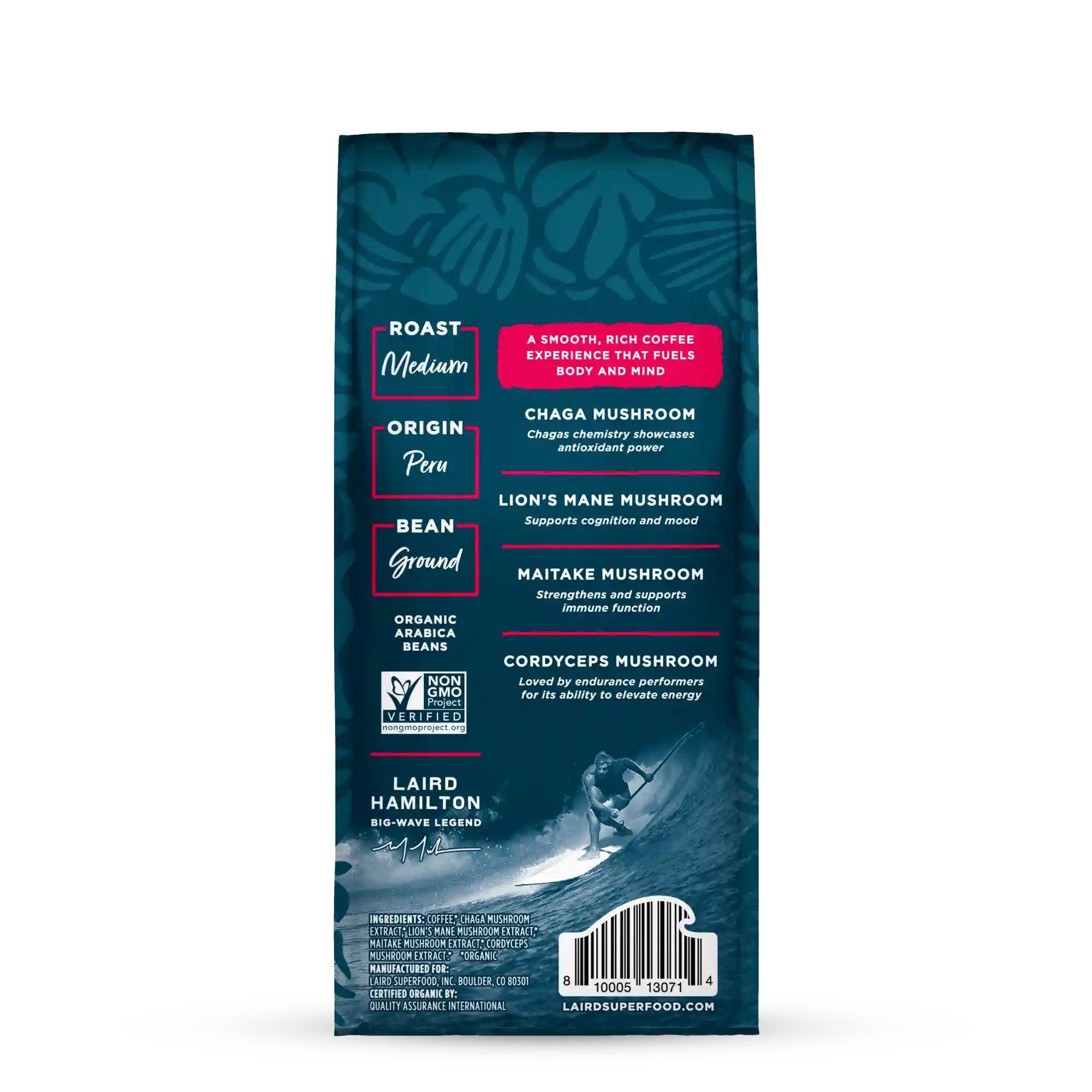 Organic PERFORM Functional Mushroom Coffee - Medium Roast Ground